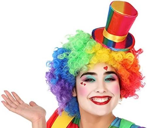 ATOSA - 58307 Mini Hat Clown Striped, Multi-Colour, One Size (58307)