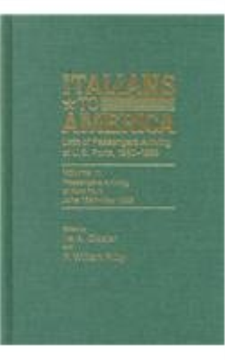 Italians to America, June 1897 - May 1898