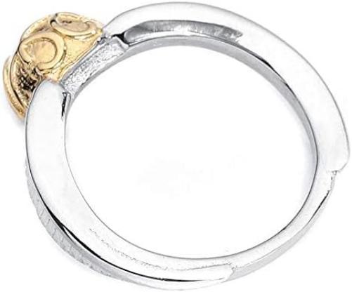 The Carat Shop Harry Potter Golden Snitch L Silver Gold Metal Ring Gift Boxed, SSR0004-L