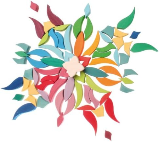 Grimm's 72-delige Grote Gekleurde Houten Mandala 43065