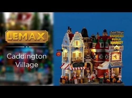 Lemax 25868 Caddington Village Facade: Dutch Cheese Festival & Farmers Market
