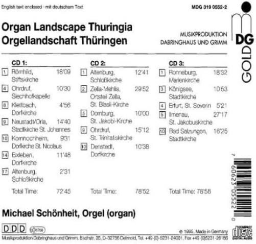 Orgellandschaft Thueringen