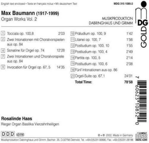 Complete Organ Works Vol. 2 (Haas)