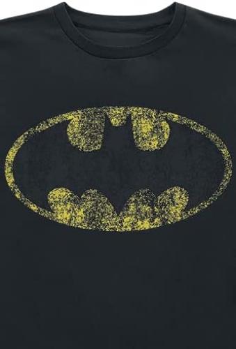 BATMAN Unisex T-Shirt Black 152, 100% Cotton,