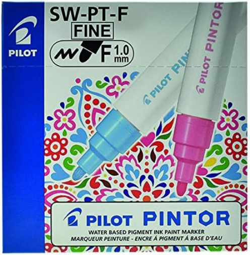 Pilot Pintor Fine Line Bullet Paint Marker 2.9mm Tip- Green (Pack of 6