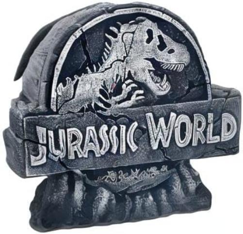 Jurassic World- Resin Money Box, Savings, Jurassic World Figure, Black, Official Product (CyP Brands