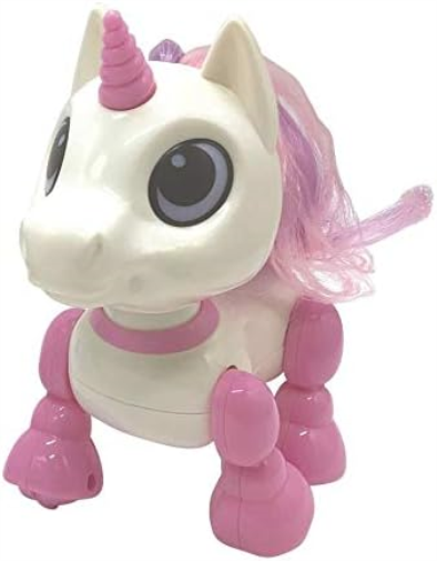 Lexibook Power Mini-My Little Unicorn Robot with Sounds, Music, Light Effects, Voice Repetition Function and Reaction to sounds-ROB02UNI