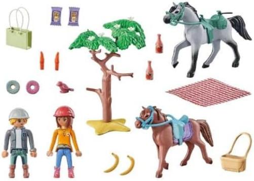 Playmobil 71470 Horses of Waterfall: Horse Riding Trip Starter Pack, horse toy, fun imaginative role-play, playsets suitable for children ages 4+