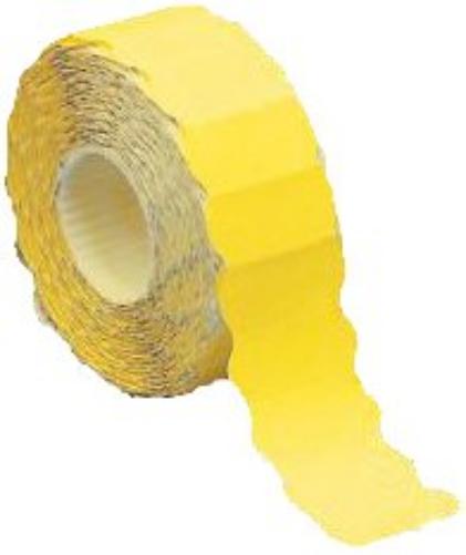 MARKIN - ROTOLO 1500 ETICHETTE 26X12 Giallo Fluo PER [Conf 16 pz