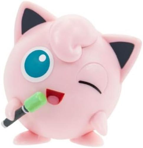 Pokémon PKW3627 Clip 'N' Go Jigglypuff inclusief 2-inch gevechtsfiguur en maanbal accessoire, meerkleurig