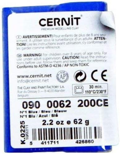 CERNIT CE0900056200 Nummer eins Lehm 56 G, blau, 7 x 5.5 x 1.5 cm