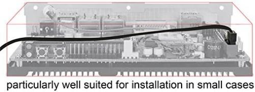 Delock Kabel SATA Flexi 6 Gb/s 10cm schwarz Metall