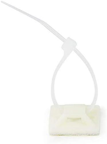 LogiLink KAB0045 40 x 40 mm Self Adhesive Cable Mounts (Pack of 100)