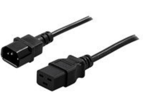 PowerWalker 91010040 - Cable (Male connector / Female connector, C14 acoplador, C19 acoplador, 10 A, Negro