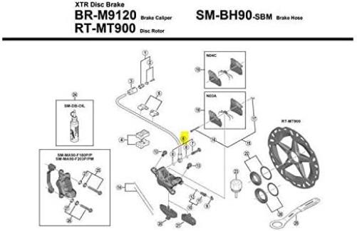Shimano BR-M9120 Banjo bolt and O-ring