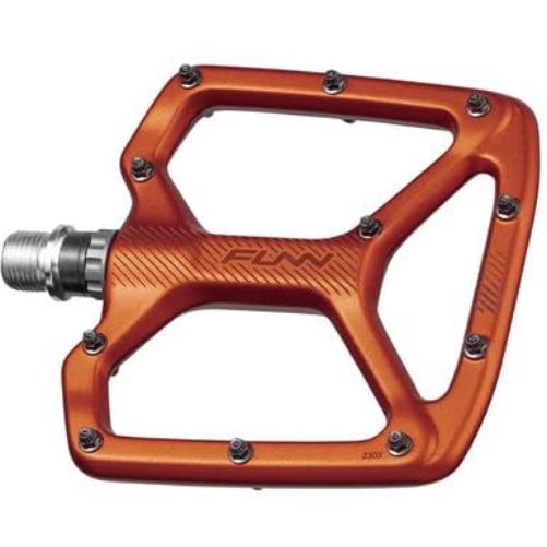 FUNN Python V2 Orange Flat Pedal Incl. Long Pins