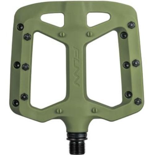 Funn Taipan Glass Fiber Reinforced Thermoplastic Bike Pedals with 9/16-inch CrMo Axles and Shin-Friendly Pins for MTB/BMX/Urban/Gravel Riding