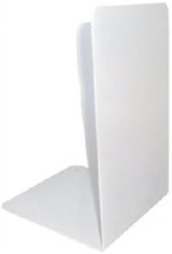 Buchstützen A L IN Metall weiß 125 x 125 x 195 Art. 7251bi