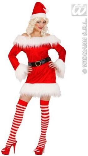 Ladies Miss Santa Costume Medium UK 10-12 for Christmas Panto Nativity Fancy Dress