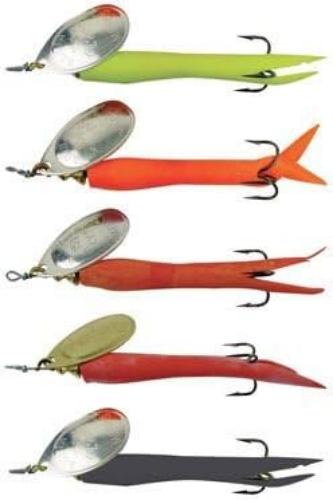 Mepps Mepps Aglia Flying C Silver Flouro Orange 10g