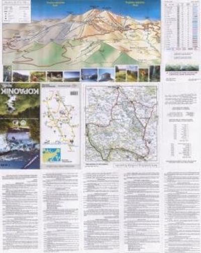 Kopaonik National Park tourist map 1:40,000