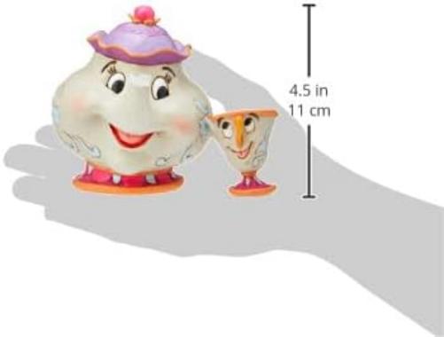 Enesco 4049622 Mrs Potts And Chip Figurine, Multicolore La signora Potts e Chip