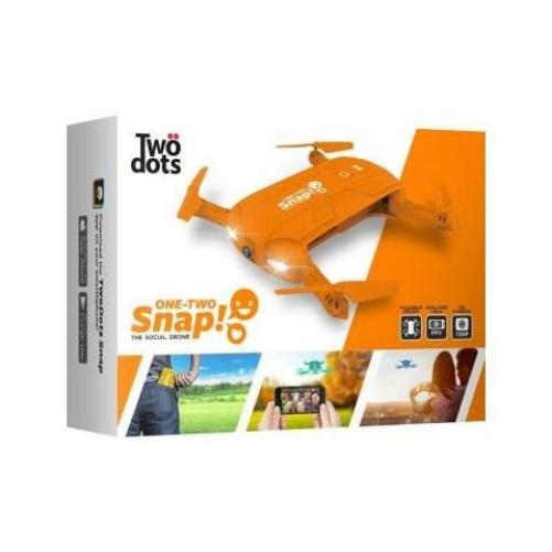 Twodots - Two dots snap the social drone cam hd 1mpx con giroscopio stabilizzatore a 6 assi colore arancione