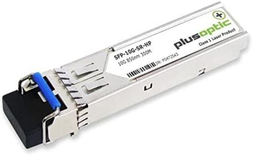 Plusoptic SFP-10G-SR-HP 10000Mbps SFP+ 850nm Fiber Optic Network Transmitter Module (Fiber Optic 10000Mbps, SFP+, LC, SR, 300m