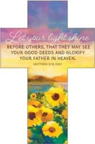 Warner Press Bookmark-Let Your Light Shine Before Others (Die-Cut Cross) (Pack of 25
