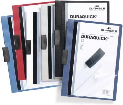 Durable Duraquick 227007 Clip File for 20 Sheets A4 - Dark Blue (Pack of 20