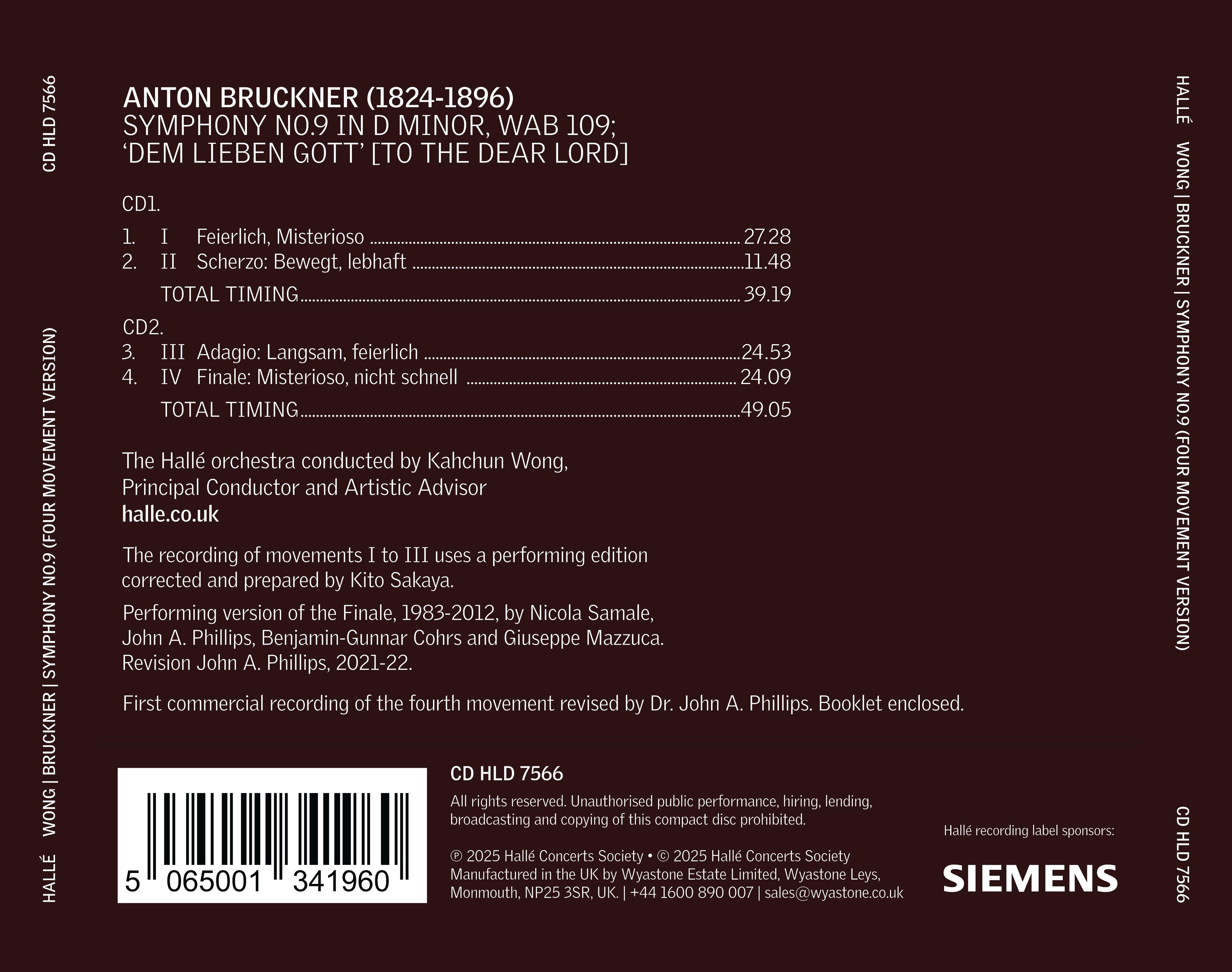 Anton Bruckner: Symphony No. 9