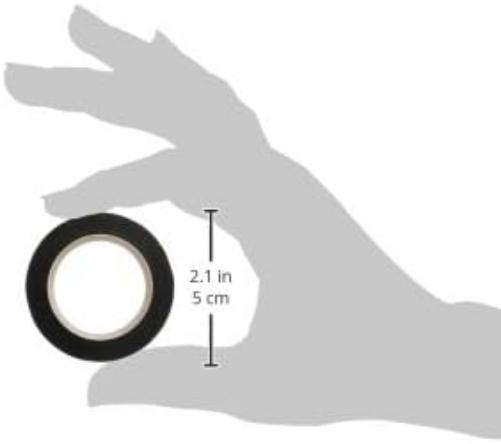 MT Slim J - Matte Black Washi Masking Tape 6mm x 7m (3 roll Set