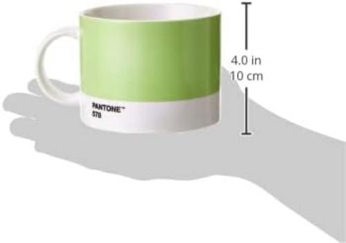 Copenhagen Design Pantone Cup, Tea/Coffee Mug, fine China (Ceramic), 475 ml, Light Green, 578 C, one Size