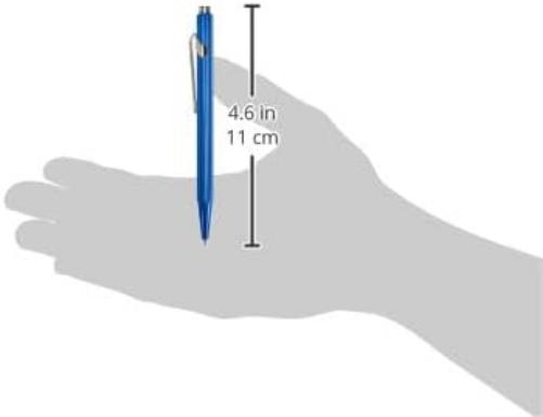 Caran Dache Ballpoint Pen, Blue with Goliath Blue Medium Cartridge