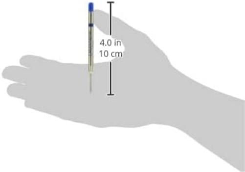Caran D'Ache – Recambio Roller Reemplazable para Bolígrafos Retráctiles de Bola, Escritura suave y Secado Rápido, Recambio de Punta Fina F (Azul)