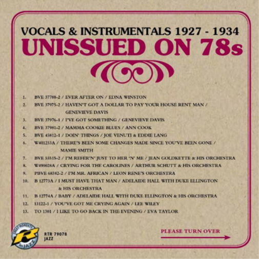 Unissued On 78s: Vocals & Instrumentals 1927-1934