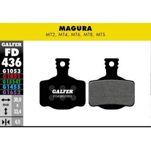 GALFER Road Brake Pads FD436 Magura Bicycle G1455 Adult Unisex, Blue, One Size