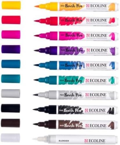 Bruynzeel - Ecoline Brush Pen set Galaxy 10 Kleuren