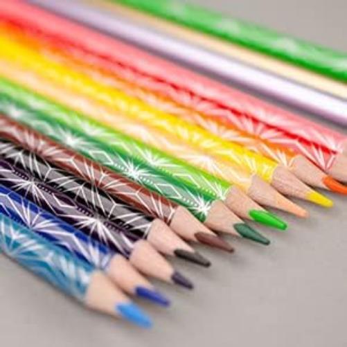 Kores Kolores Style kleurpotloden, 15 kleuren, trendy & mooie metallic en neon tinten voor wit, donker en knutselpapier, 15 kleurpotloden in een doos voor kinderen, kunstenaars