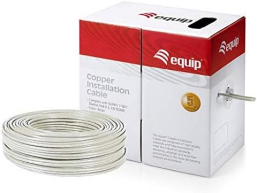 Equip 401491 – Cavo di rete (100 m, Cat6a, S/FTP (S-STP), Beige