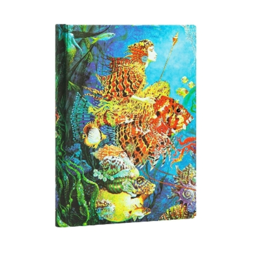 Sea Fantasies Midi Lined Hardcover Journal (Elastic Band Closure)