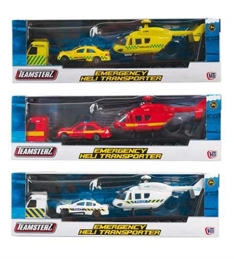 Grandi Giochi - Truck with Helicopter, Multi-Colour, GG-00891