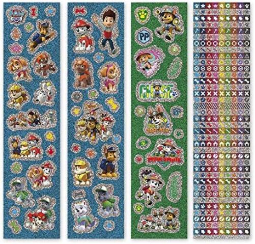 TM Essentials 720206 Paw Patrol Box with Over 350 Laser 4 Sticker Rolls, with Motifs of Your Favourite Heroes-Ideal for Scrapbooking and Crafts