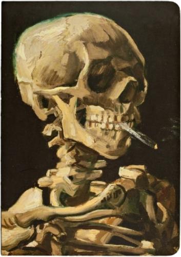 Head of a Skeleton with a Burning Cigarette: A5 Notebook