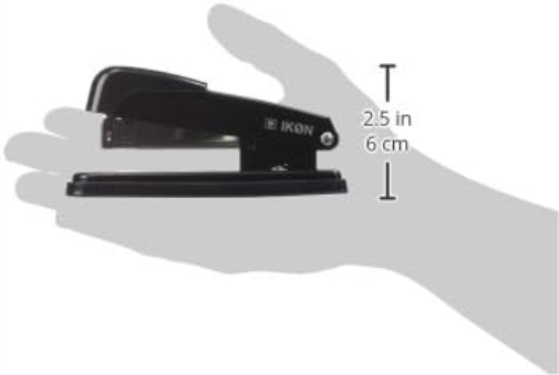 Hainenko Value Half Strip Metal Stapler - Black