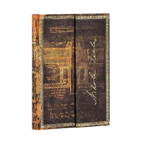 Paperblanks Hardcover Journal Tesla, Sketch of a Turbine | Unlined | Mini (100 × 140 mm) (Embellished Manuscripts Collection