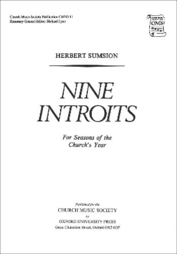 Nine Introits for Seasons of the Church's Year