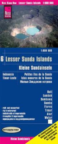Lesser Sunda Islands (1:800.000) - Bali, Lombok, Sumbawa, Sumba, Flores, Timor, Alor, Wetar - Karte Indonesien 6