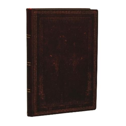 Black Moroccan Bold Mini Unlined Softcover Flexi Journal (240 pages)