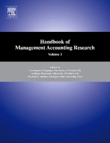 Handbook of Management Accounting Research